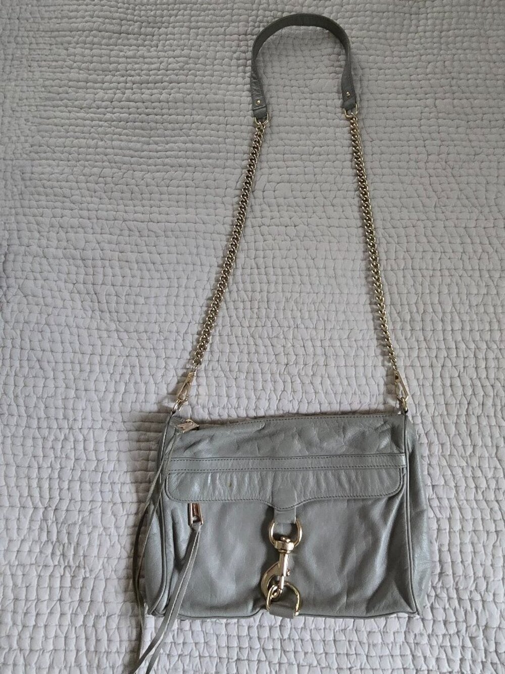 Rebecca Minkoff Grey Large MAC crossbody bag